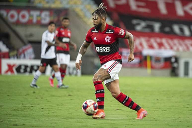 O camisa 9 do Flamengo durante o clássico com o Vasco, no Maracanã (Foto: Marcelo Cortes/Flamengo)