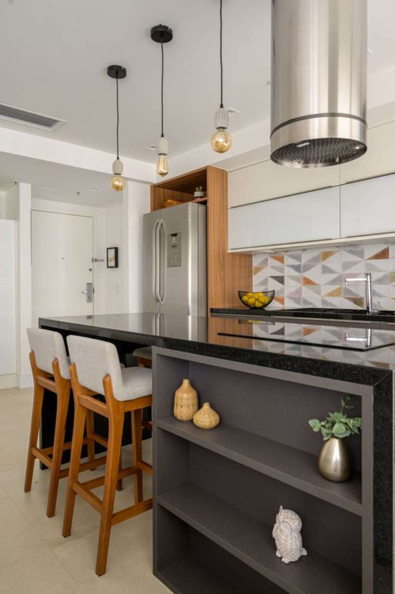 34. Bancada de granito preto &ndash; Foto Muito Mais Arquitetura