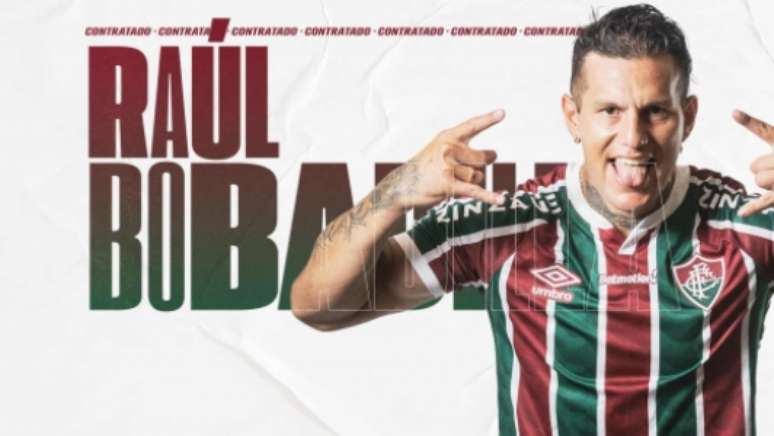 Bobadilla foi anunciado pelo Flu (Reprodução/site do Fluminense)
