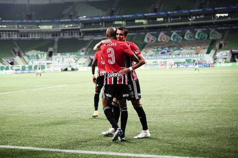 Pablo marcou o gol da vitória sobre o Palmeiras (Foto: Rodrigo Corsi/Paulistão)