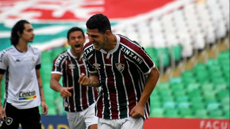 Nino celebra gol marcado contra o Botafogo (MAILSON SANTANA/FLUMINENSE FC)