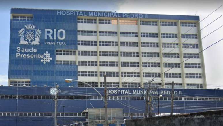 Kaio Guilherme da Silva Baraúna está internado no Hospital Municipal Pedro II, em Santa Cruz, no RJ
