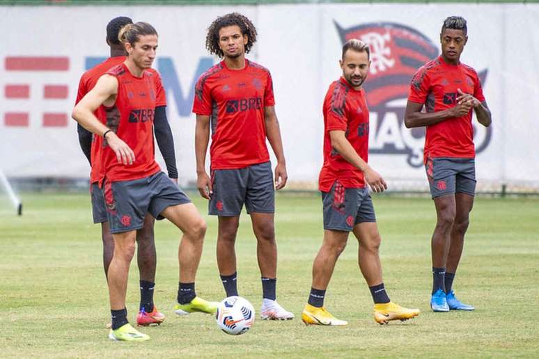 Flamengo enfrenta o Vélez na terça-feira (Foto: Marcelo Cortes/Flamengo)