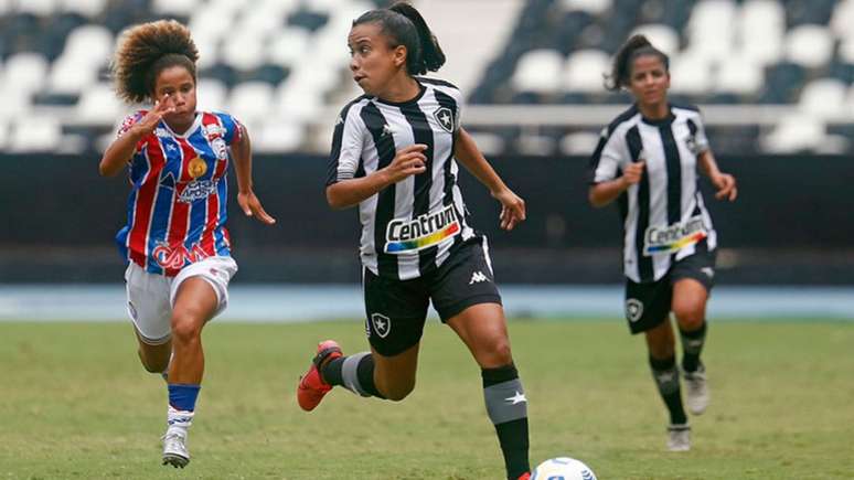 Gloriosas reencontraram o Tricolor baiano, que também subiu de divisão na edição passada da Série A2 (Foto: Vitor Silva / Botafogo)