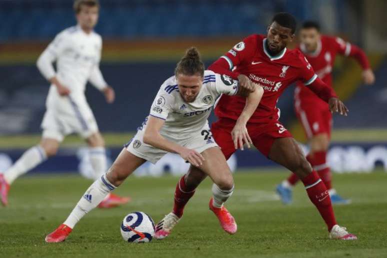 Leeds e Liverpool empataram em 1 a 1 (Foto: PAUL ELLIS / POOL / AFP)