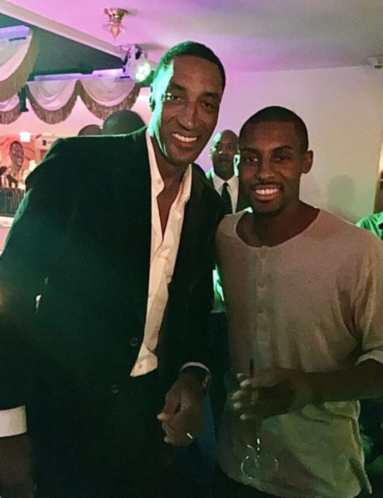 Scottie Pippen e seu filho, Antron Pippen(Reprodução)