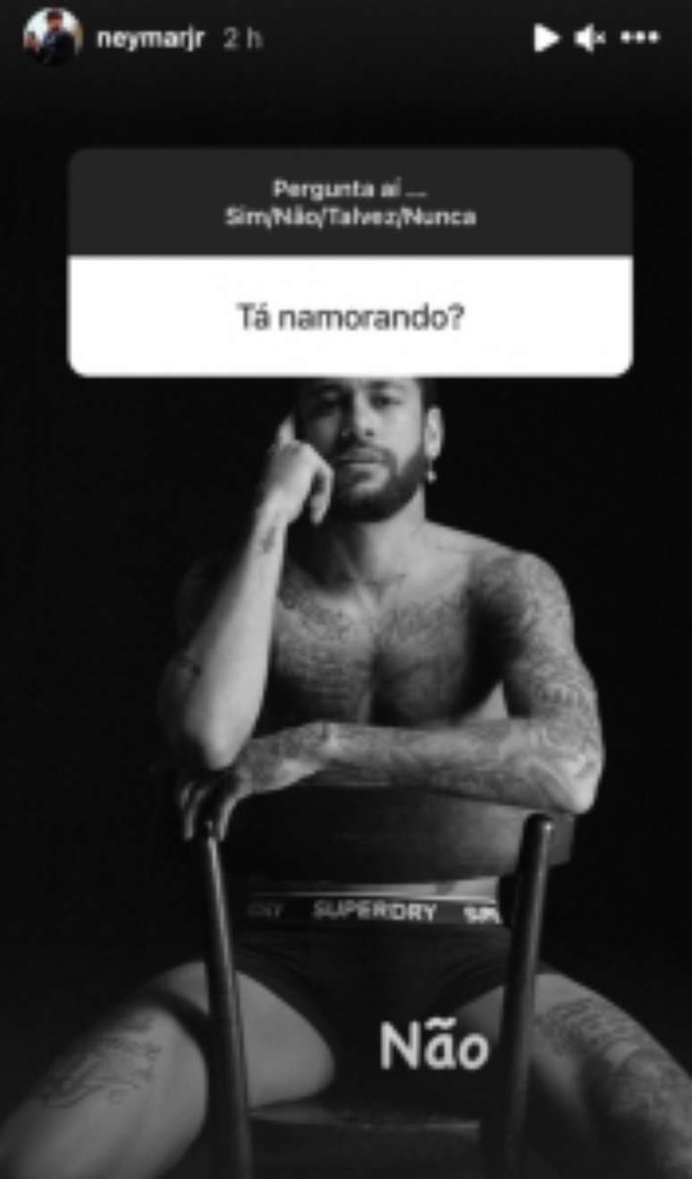 Com foto que viralizou na semana passada, Neymar afirmou estar solteiro (Reprodução / Instagram)