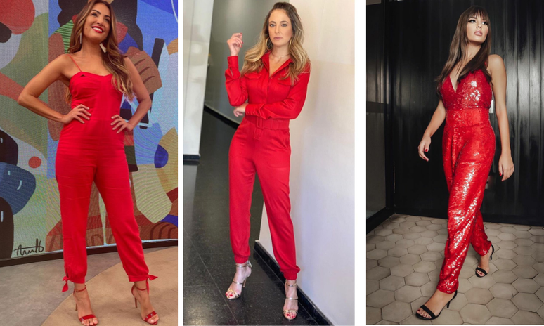 Macacão vermelho das famosas (Fotos: Instagram/Reprodução)