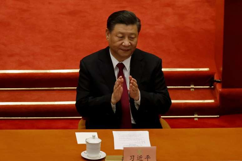 Presidente da China, Xi Jinping, em Pequim
10/03/2021 REUTERS/Carlos Garcia Rawlins