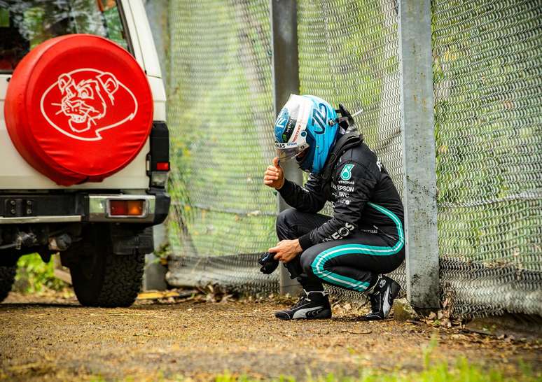 Valtteri Bottas após o forte acidente no GP da Emília-Romanha 