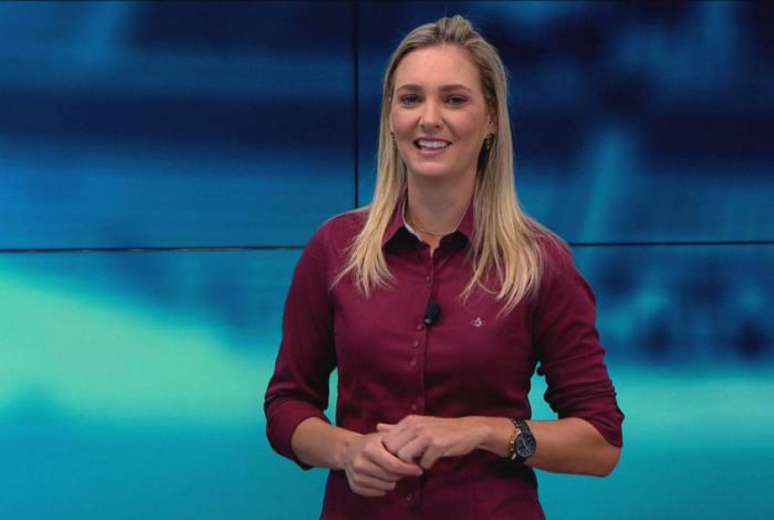 Agora fora da Globo, Nadine Basttos começou como comentarista nos canais Fox Sports (Foto: Reprodução / FoxSports)