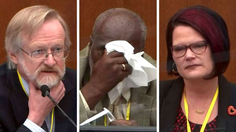 Cerca de 45 pessoas testemunharam no julgamento, incluindo (da esquerda para a direita) Martin Tobin, Charles McMillian e Courteney Ross