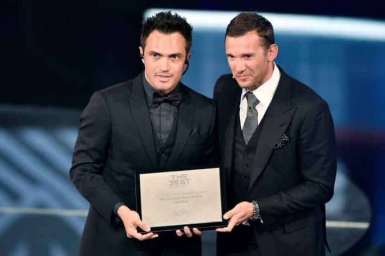 Falcão foi reconhecido o 'The Best' do futsal, pela Fifa (Foto: Fabrice Coffrini / AFP)