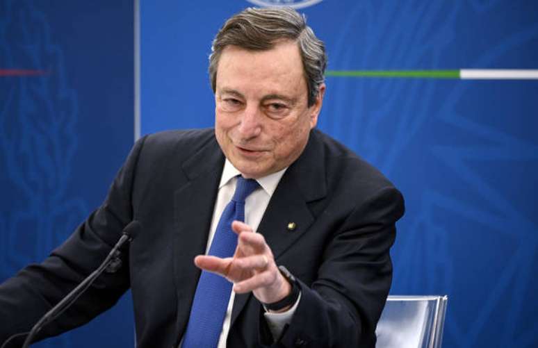 O primeiro-ministro da Itália, Mario Draghi