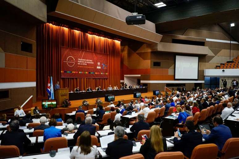 Vista de evento promovido pela Cepal. 8/5/2018. REUTERS/Alexandre Meneghini
