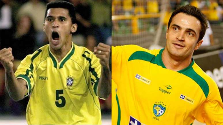 Falcão rebateu a declaração de Manoel Tobias sobre quem seria o maior no futsal (Montagem LANCE!)