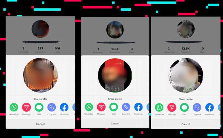 TikTok diz estar agindo para apagar contas e material impróprio