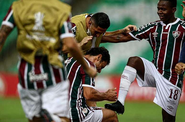Cazares foi eleito o craque do jogo no Maracanã. Foto: Lucas Merçon/Fluminense FC