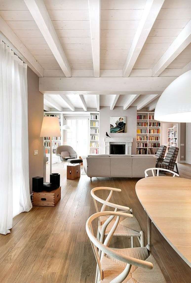 27. Os tipos de Forro de PVC branco &eacute; ideal para a decora&ccedil;&atilde;o da sala