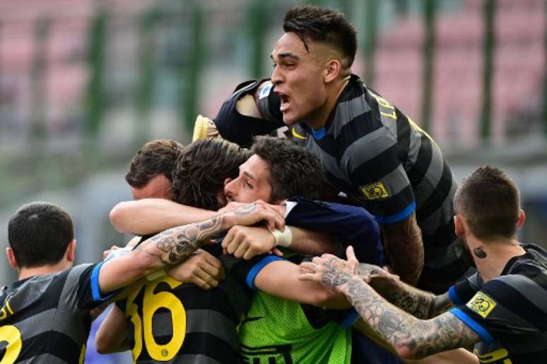 Inter vence jogo complicado e se aproxima do título do Campeonato Italiano (MIGUEL MEDINA / AFP)