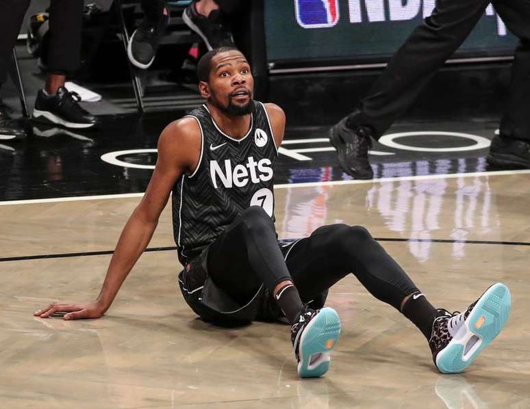 Kevin Durant, do Brooklyn Nets,  durante partida contra Phoenix Suns at Barclays Center
25/4/2021 Wendell Cruz-USA TODAY Sports