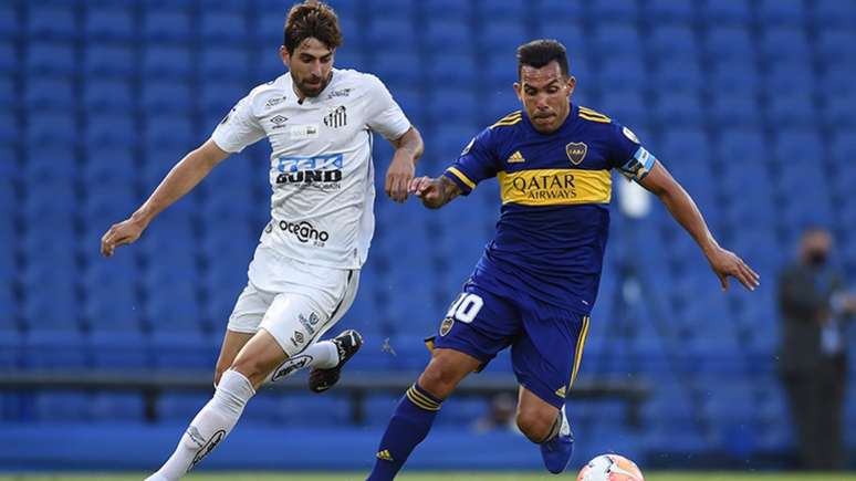 O Santos eliminou o Boca Juniors nas semifinais da Libertadores de 2020 (Foto: Marcelo Endelli / AFP / POOL)