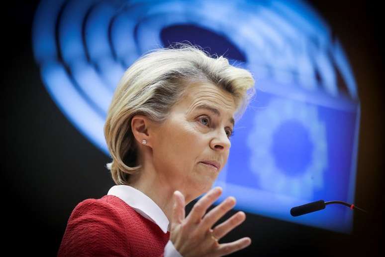 Presidente da Comiss&atilde;o Europeia, Ursula von der Leyen
Olivier Hoslet/Pool via REUTERS