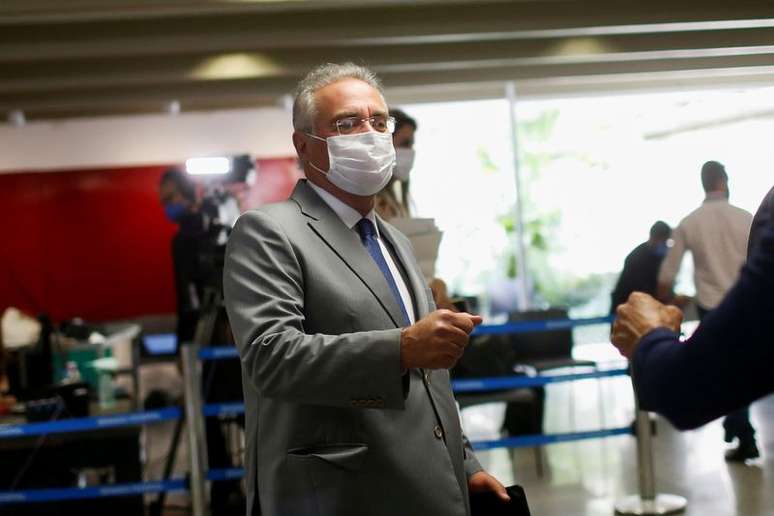 Senador Renan Calheiros no Congresso Nacional
27/04/2021
REUTERS/Adriano Machado