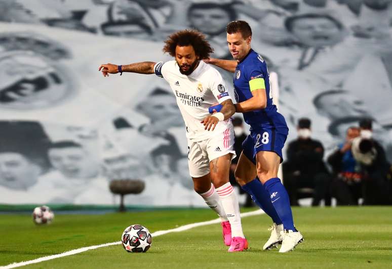 Marcelo pode desfalcar o Real Madrid contra o Chelsea