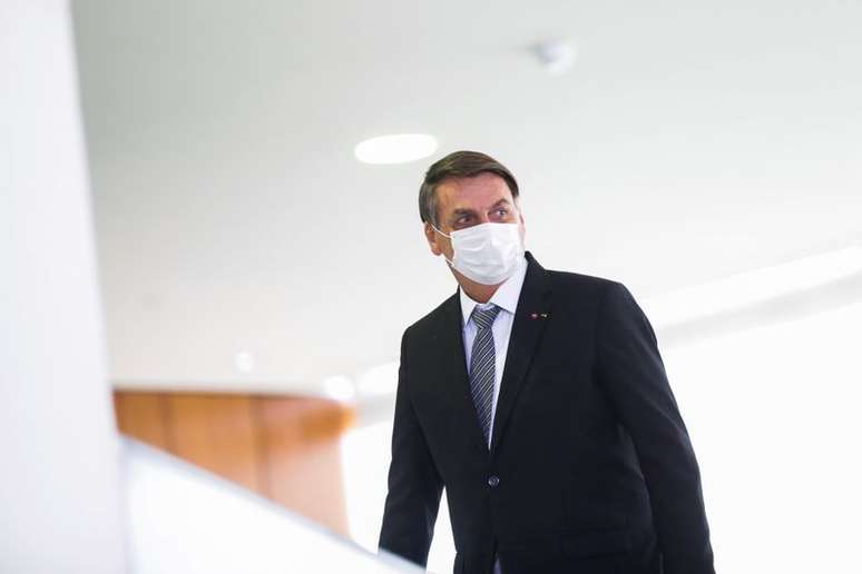 Presidente Jair Bolsonaro no Palácio do Planalto
08/04/2021 REUTERS/Adriano Machado