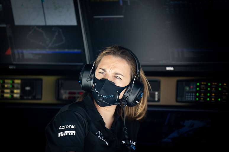 Claire se despediu da Williams no GP da It&aacute;lia de 2020 