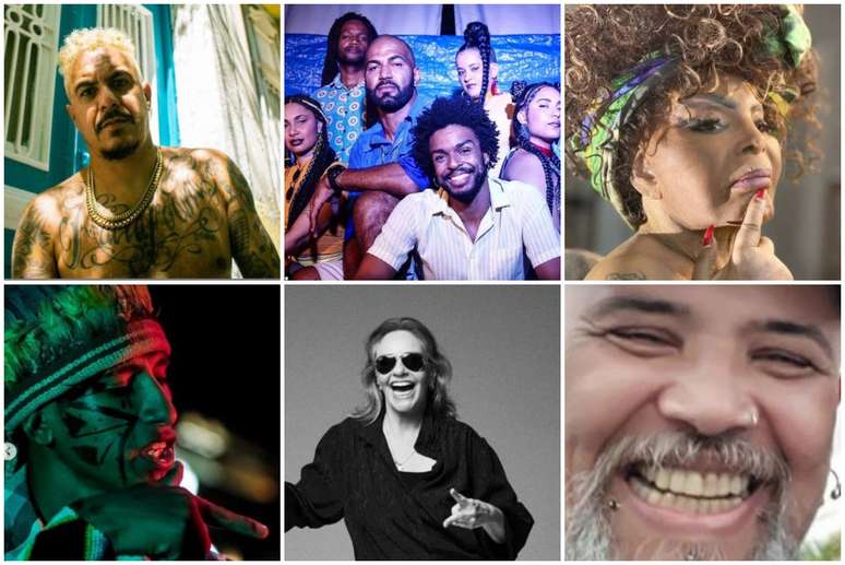 D2, Coletivo Imune, Elza Soares, Kunumi MC, Angela Ro Ro e João Gordo