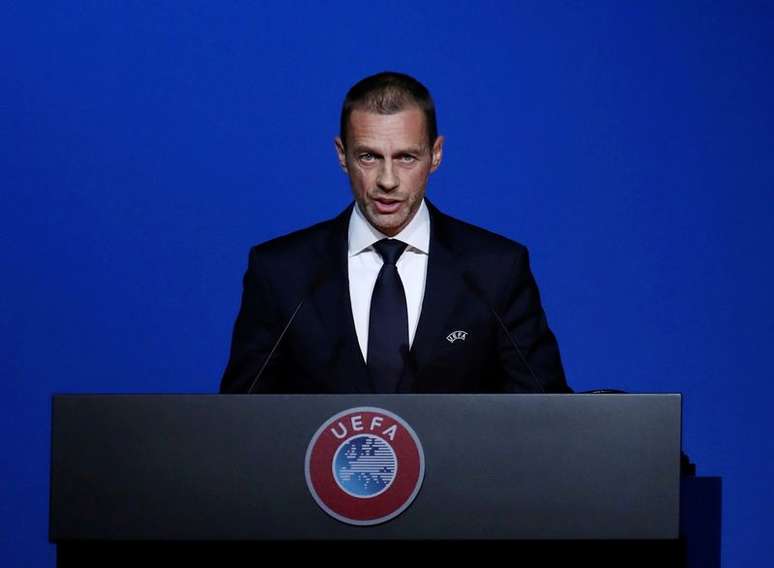 Presidente da Uefa, Aleksander Ceferin, discursa durante congresso da entidade em Amsterdã
03/03/2020 REUTERS/Yves Herman