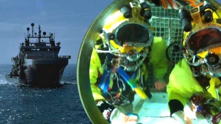 O navio Bibby Topaz foi arrastado pelo mau tempo