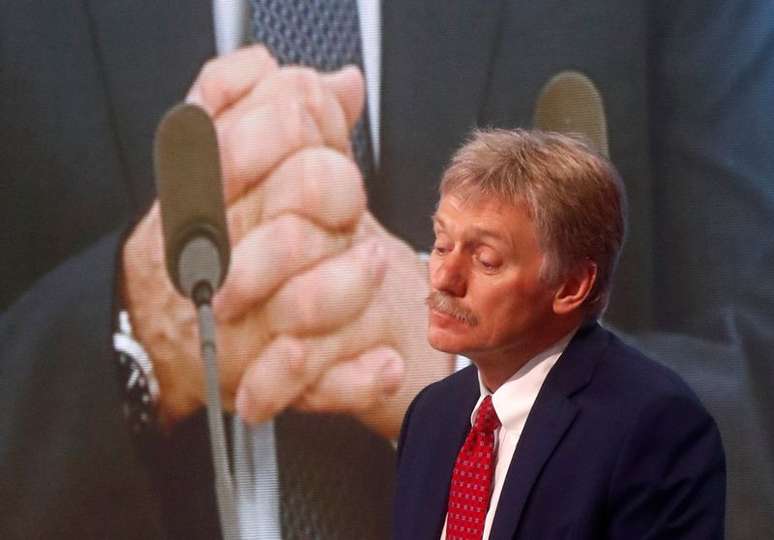 Porta-voz do Kemlin, Dmitry Peskov, durante entrevista coletiva em Moscou
1712/2020 REUTERS/Maxim Shemetov