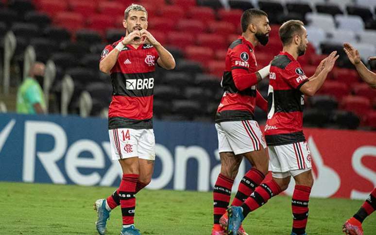 Flamengo tem 100% de aproveitamento na Libertadores (Foto: Alexandre Vidal/Flamengo)