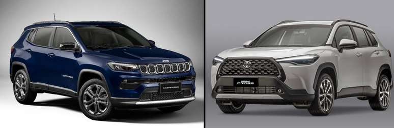 Jeep Compass e Toyota Corolla Cross.