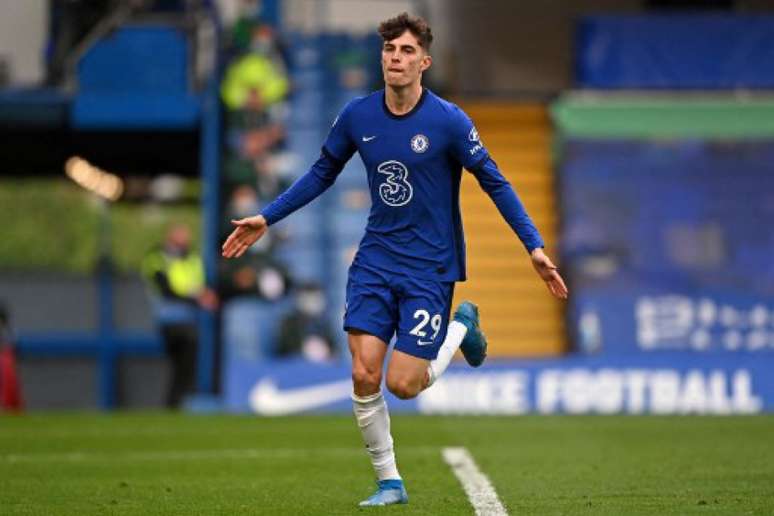 Havertz foi o artilheiro do dia em Londres (Foto: JUSTIN SETTERFIELD / POOL / AFP)