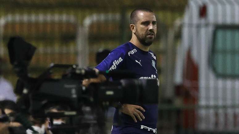 João Martins durante partida válida pelo Campeonato Paulista (Foto: Cesar Greco/Palmeiras)