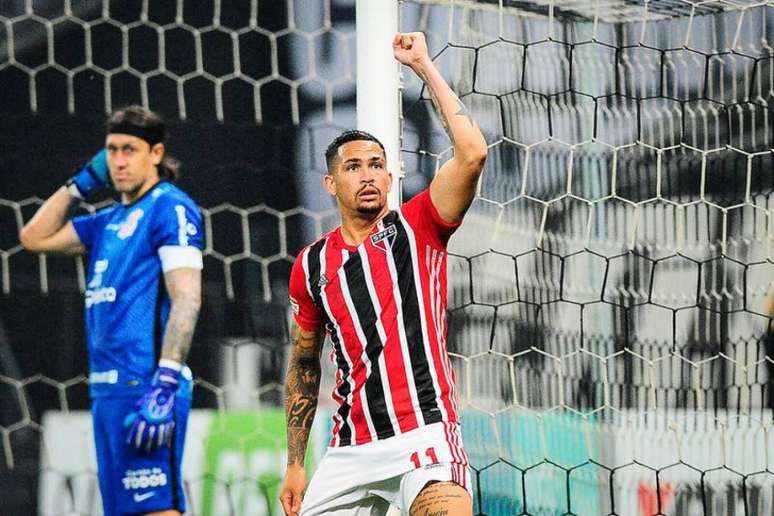 Luciano marcou o gol de empate no fim do jogo contra o Corinthians (Foto: Rodrigo Corsi/Paulistão)