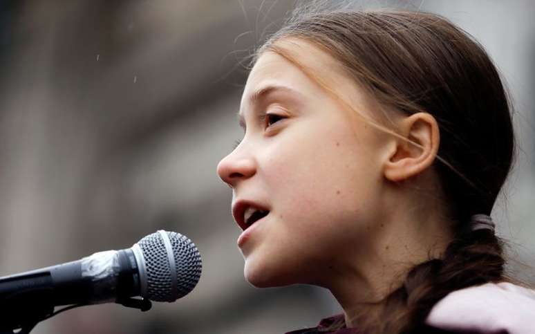 Greta Thunberg em Lausanne
 17/1/2020   REUTERS/Pierre Albouy