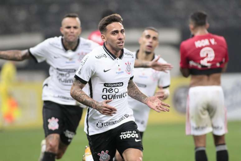 Gustavo Mosquito participou de seu nono gol sob o comando de Mancini (Foto: Rodrigo Coca/Ag. Corinthians)