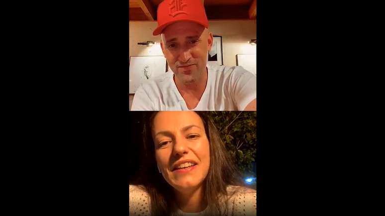 Paulo Gustavo durante a live com a m&eacute;dica Paula Werneck, a quem ele se disse grato por ter tratado de seus problemas respirat&oacute;rios