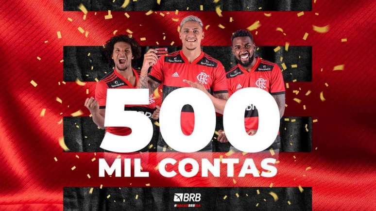 Banco digital atingiu marca de 500 mil contas abetas (Foto: Divulgação/Flamengo)