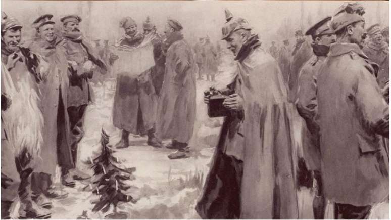 'Só no dia de Ano Novo, quando um tiro disparado pelos ingleses matou um sentinela nosso, é que essa trégua de Natal, que eu jamais esquecerei, chegou ao fim'