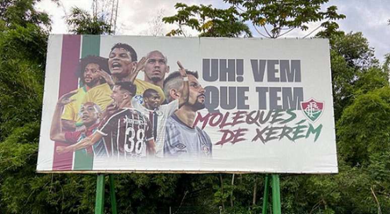 Painel em Xerém mostra as revelações do Fluminense (Foto: Mailson Santana/FFC)