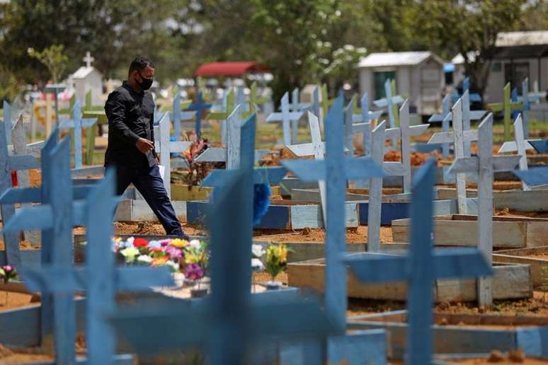Cemitério em Manaus (AM) em meio à pandemia de coronavírus 
07/05/2021
REUTERS/Bruno Kelly