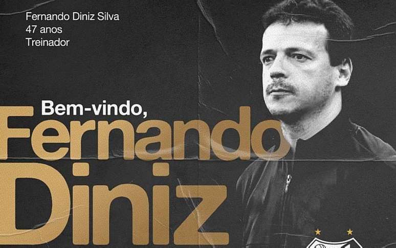 Oficializado, Fernando Diniz vai estrear no comando do Santos contra o Boca Juniors