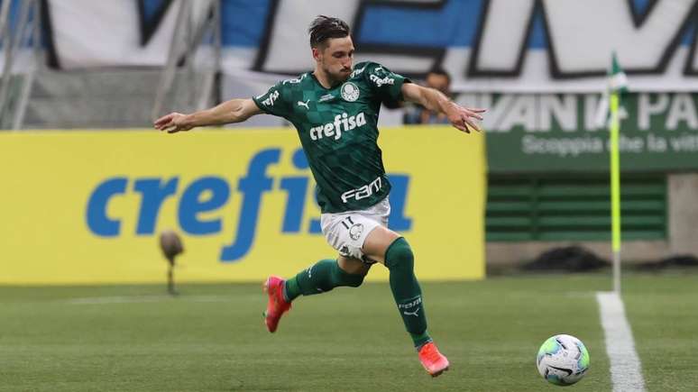 Matías Viña marcou o gol 500 do Allianz Parque (Foto: Cesar Greco/Palmeiras)