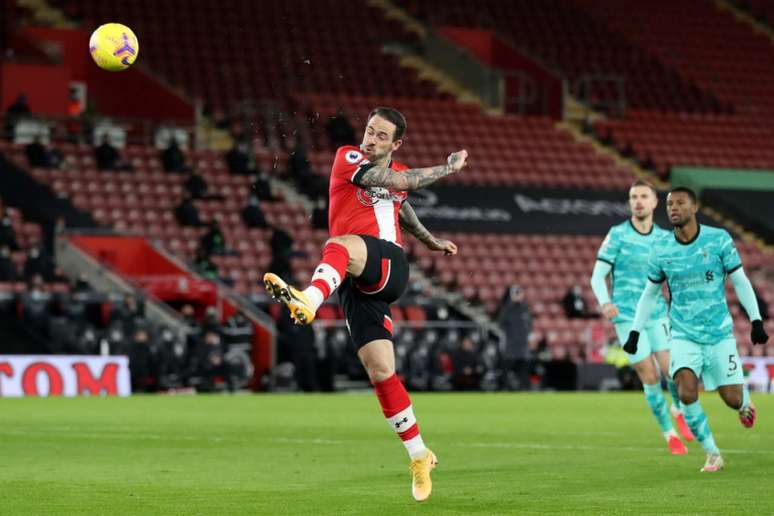 Com gol de Ings, Southampton derrotou o Liverpool por 1 a 0, na 17ª rodada do Inglês (Foto: NAOMI BAKER / POOL / AFP)